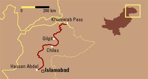 Karakoram Highway Map