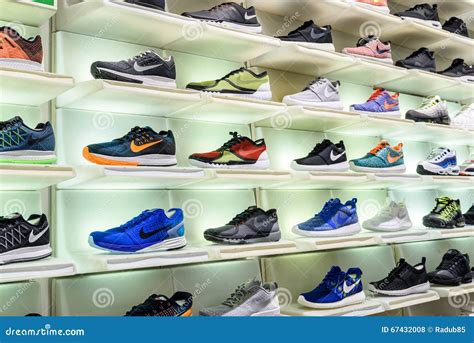 Nike Running Shoes For Sale In Nike Shoe Store Display Editorial Stock Photo - Image: 67432008