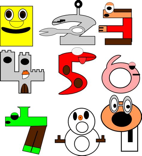 Cartoon Numbers Clip Art at Clker.com - vector clip art online, royalty free & public domain