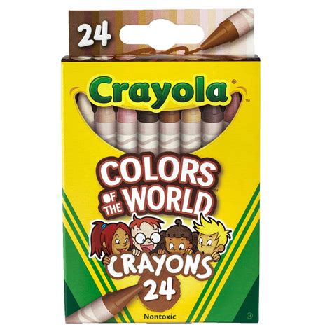 Buy Crayola Crayons 24 Count, Colors of The World, Skin Tone Crayons, 24 New Crayon Colors ...