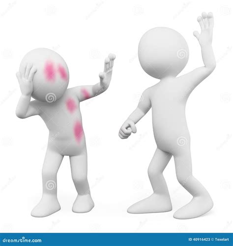 3D White People. Abuse Royalty-Free Stock Photography | CartoonDealer ...