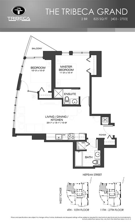 Tribeca East Condos | The Tribeca Grand | Floor Plans and Pricing