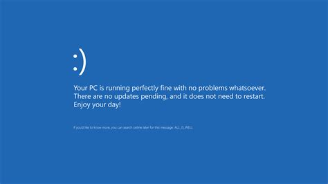 Windows 10, Blue Screen of Death, warning signs, blue, Microsoft, text ...