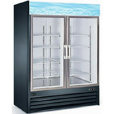 Heavy Duty Commercial 45" Glass (2 Door) Merchandiser Refrigerator with Swing Door - Walmart.com