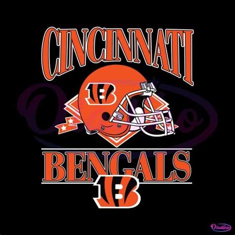 Cincinnati Bengals Helmet Logo Svg Digital Download