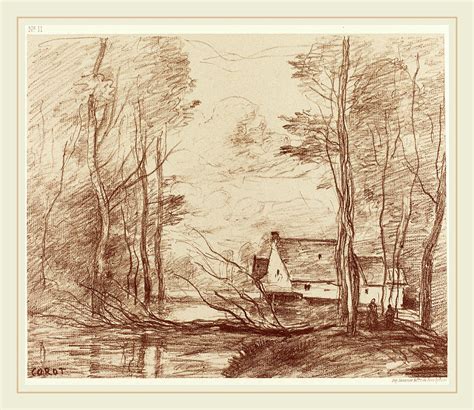 Jean-baptiste-camille Corot French, 1796-1875 Drawing by Litz Collection - Pixels