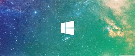 HD wallpaper: ultrawide, windows logo, space | Wallpaper Flare