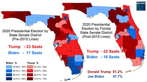 How Florida’s State Senate Districts Voted in 2020 - MCI Maps ...