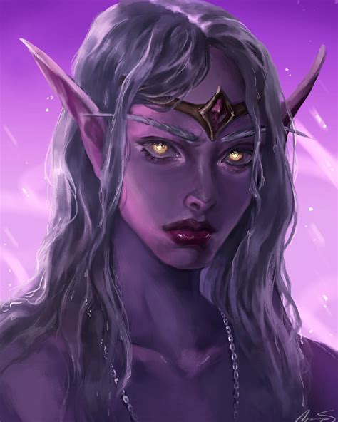 Queen Azshara, by Gabriel Isaach Finished piece: https://www.deviantart.com/azaryas/art/Azshara ...