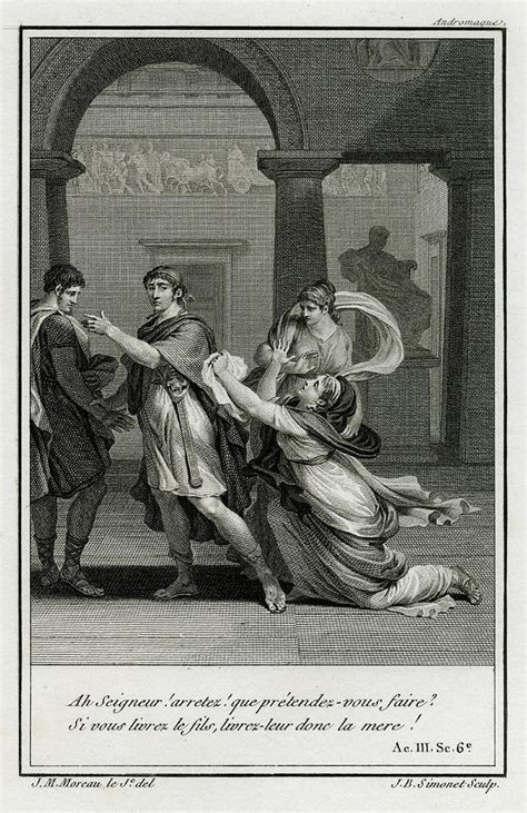 'andromaque' Andromache And Pyrrhus Drawing by Mary Evans Picture Library | Fine Art America