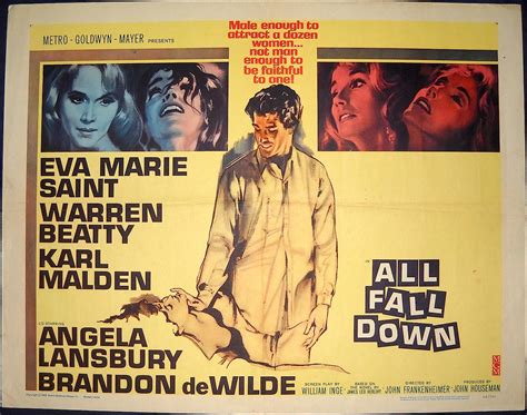 ALL FALL DOWN MOVIE POSTER-Warren Beatty/Angela Lansbury-1962 at Amazon ...