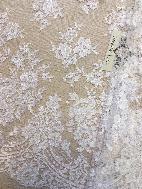 White lace fabric - Chantilly lace - lace fabric from Imperiallace.com
