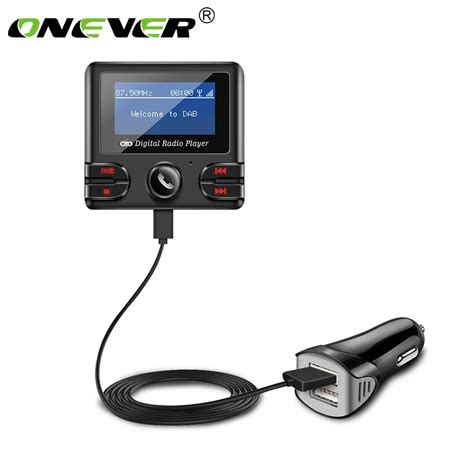 Onever Car DAB Digital Radio Tuner Digital Broadcasting Receiver with FM Transmitter Bluetooth ...