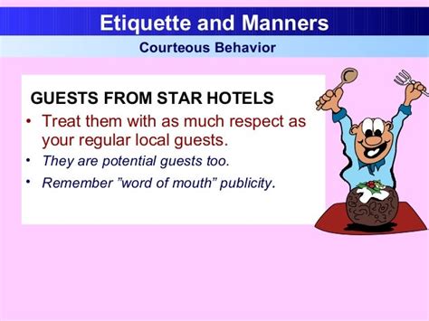 Staff etiquette & manners in hospitality