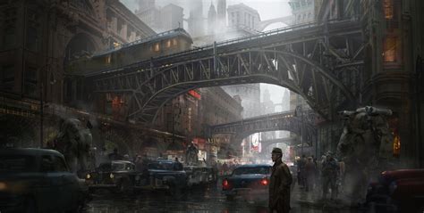 Sci-Fi Dieselpunk City - HD Wallpaper by Eddie Mendoza