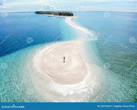 Kalanggaman Island from Above - the Philippines Stock Photo - Image of ...