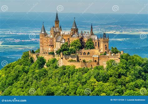 Hohenzollern Castle in the Swabian Alps - Baden-Wurttemberg, Germany Stock Photo - Image of ...