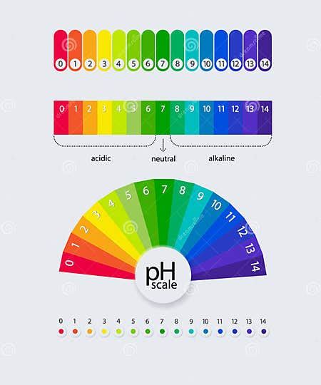 PH Scale Chart for Acid and Alkaline Solutions. Acid-base Balance ...