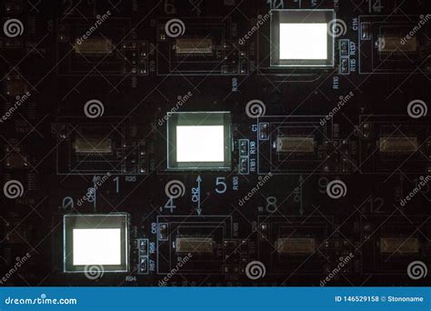 The Process of Checking Several Oled Displays on the Test Station ...