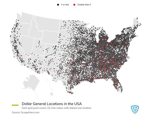 Dollar Stores and where to find them in US - Location Analysis