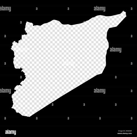 Stencil map of Syria. Simple and minimal transparent map of Syria ...