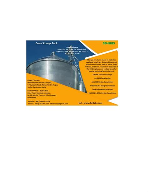 PPT - grain storage tank design PowerPoint Presentation, free download ...