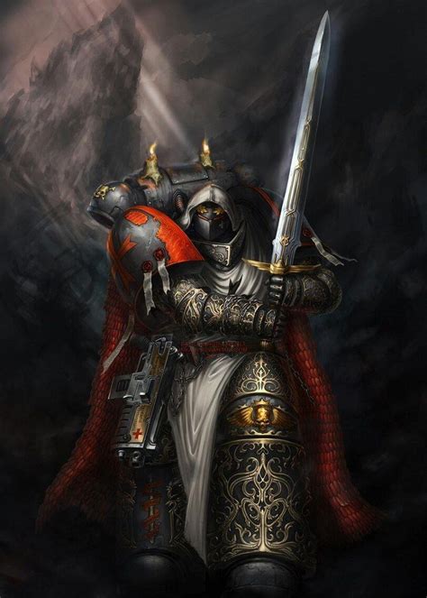 Black Templars Warhammer 40k Artwork, Warhammer Fantasy, Warhammer 40000, Fantasy Armor, Sci Fi ...