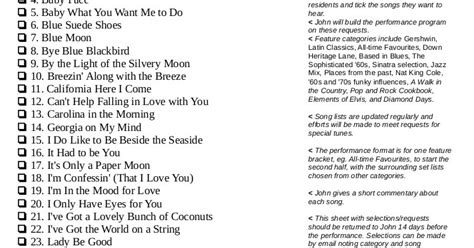 Old Sing Along Songs Printable