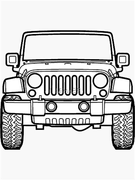 jeep Sticker by Mims28 in 2021 | Jeep stickers, Jeep drawing, Jeep art