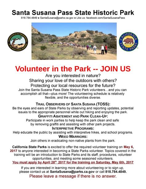 Volunteer in the Park – JOIN US | C h a t s w o r t h Neighborhood Council