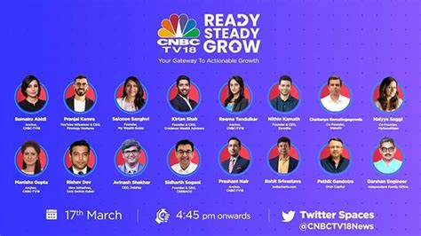 CNBC-TV18’s Live virtual event “Ready Steady Grow” to be held on March ...