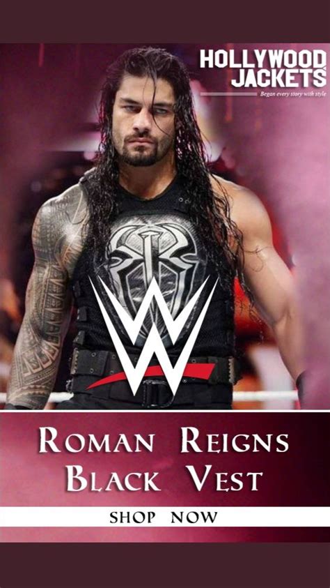 WWE Roman Reigns Black Vest | Roman reigns, Men's vest, Professional ...