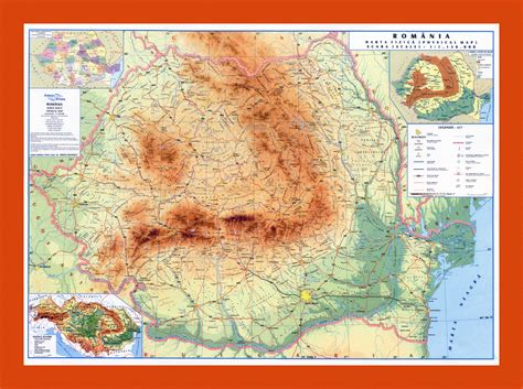 Physical map of Romania | Maps of Romania | Maps of Europe | GIF map | Maps of the World in GIF ...