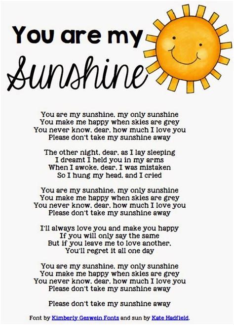 Tuesday Art Linky: Paper Plate Sun FREE download of you are my sunshine ...