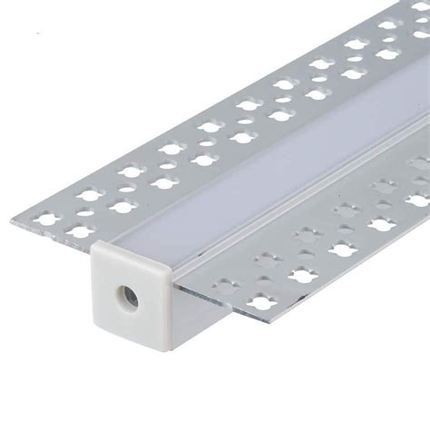 Buy 5-Pack 6.6FT/2 Meter Plaster-in Recessed Slim LED Aluminum Channel with Flange for LED Strip ...