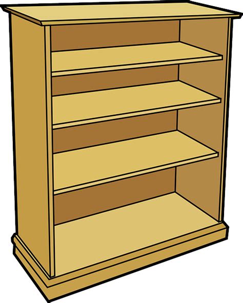Free vector graphic: Bookshelf, Shelves, Bookcase - Free Image on Pixabay - 36679