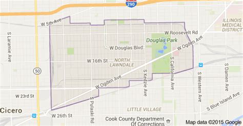 Map of North Lawndale, Chicago, IL, USA | Lawndale, Map, Illinois