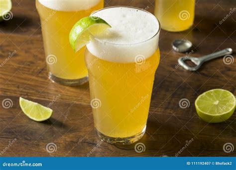 Alcoholic Refreshing Mexican Beer with Lime Stock Image - Image of cold, refreshment: 111192407