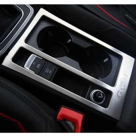 Car Accessories Stainless Steel Car Cup Holder Frame Trim Center ...