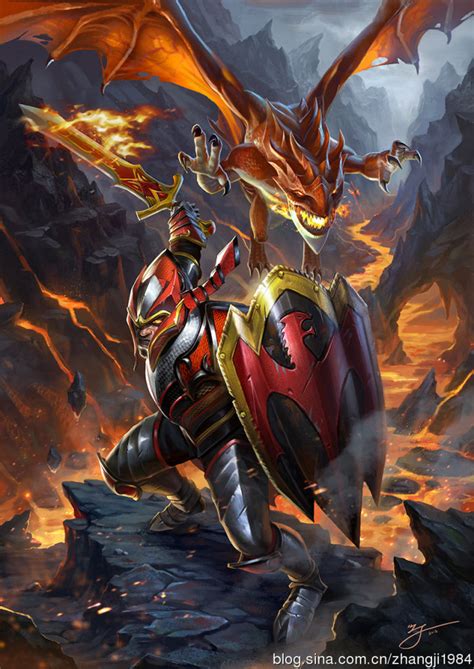 Who calls the Dragon Knight - art by zhangji1984 : r/DotA2