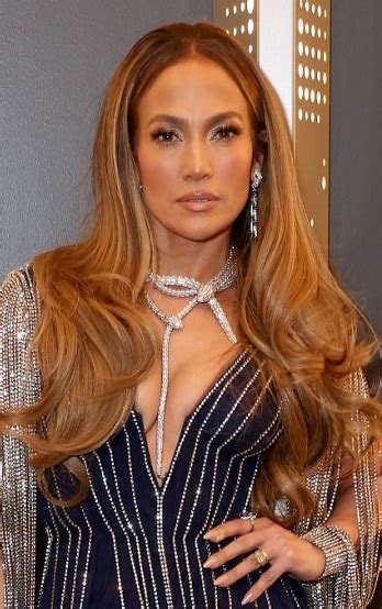 Jennifer Lopez - Long Curled Hairstyle (2023) - 65th GRAMMY Awards