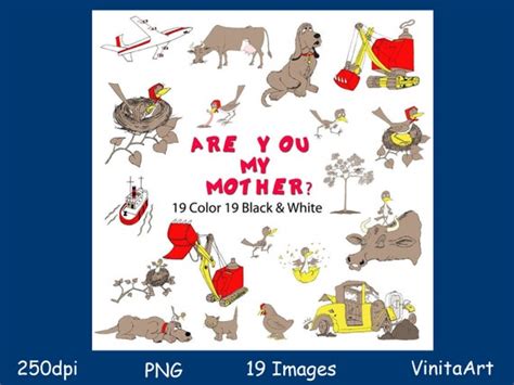 Are You My Mother Storybook Clipart Digital Download | Etsy