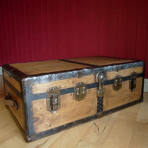 metal steamer trunk coffee table Collection-New stock this week at 7-j