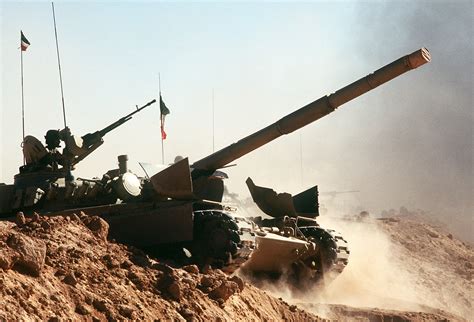 Kuwait M-84 tank during Operation Desert Shield during the Gulf War image - Free stock photo ...