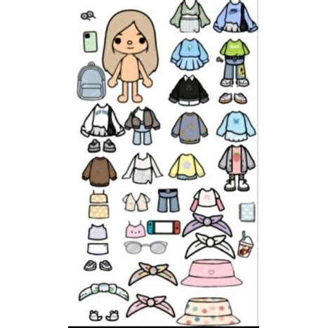 Gambar Paper Dolls Toca Boca - IMAGESEE