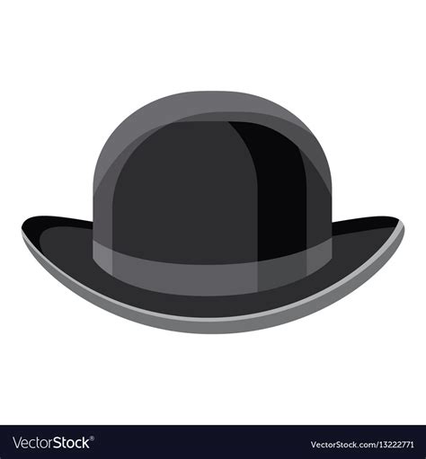 Black hat icon cartoon style Royalty Free Vector Image