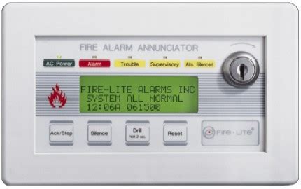 Fire-Lite- 80-Character LCD Remote Annunciator Panel