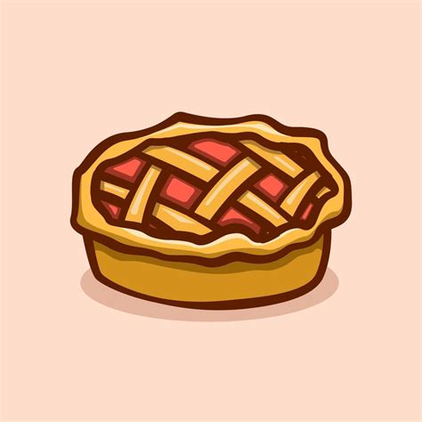 apple pie illustration concept in cartoon style 20609799 Vector Art at Vecteezy