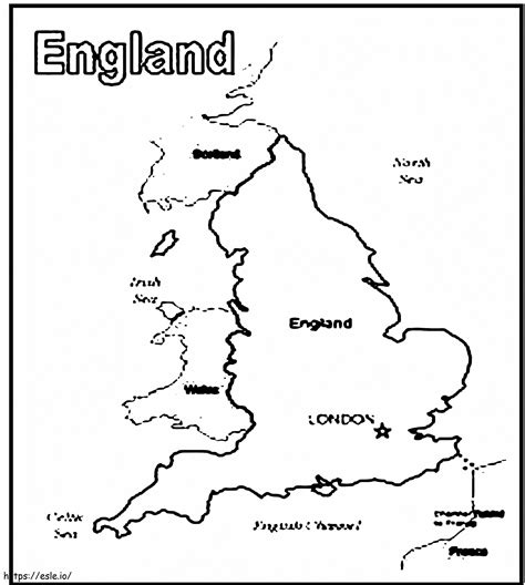 United Kingdom Map coloring page