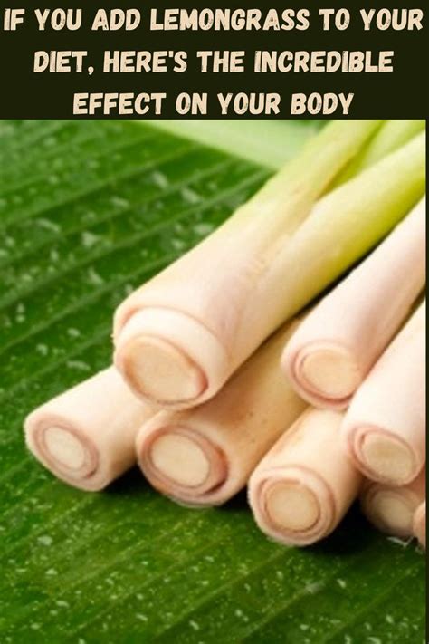 If you add lemongrass to your diet, here's the incredible effect on ...